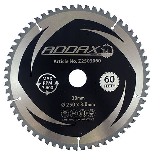 0° Mitre Saw Blade for Clean Precision Cuts in Timber & Man-Made Boards
