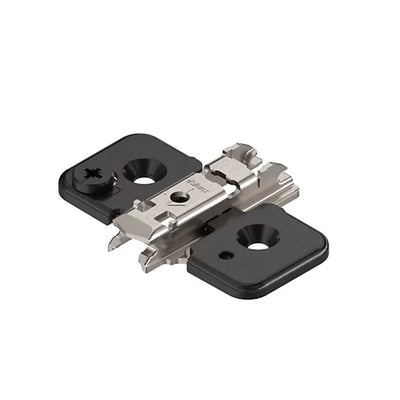 (1x) Blum Onyx Black Mounting Plate 0mm Cruciform with Pre-Mounted Euro Screws