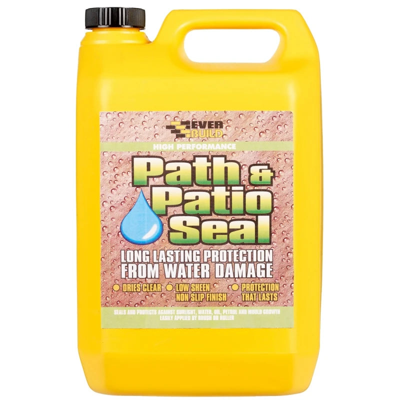 5L Everbuild 405 Path & Patio Seal – Solvent‑Free Acrylic Sealer for Patios, Paths, Concrete & Block Paving