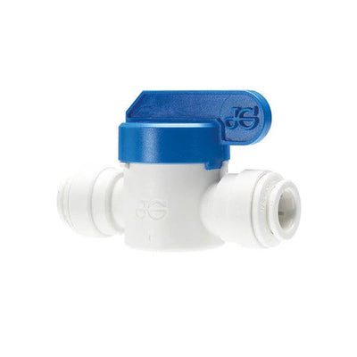 (1x) 12mm John Guest Polypropylene Shut Off Valve PPMSV041212W Push-Fit Isolation Valve for 12mm Water Pipe