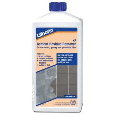 Lithofin KF Cement Residue Remover bottle on a white background