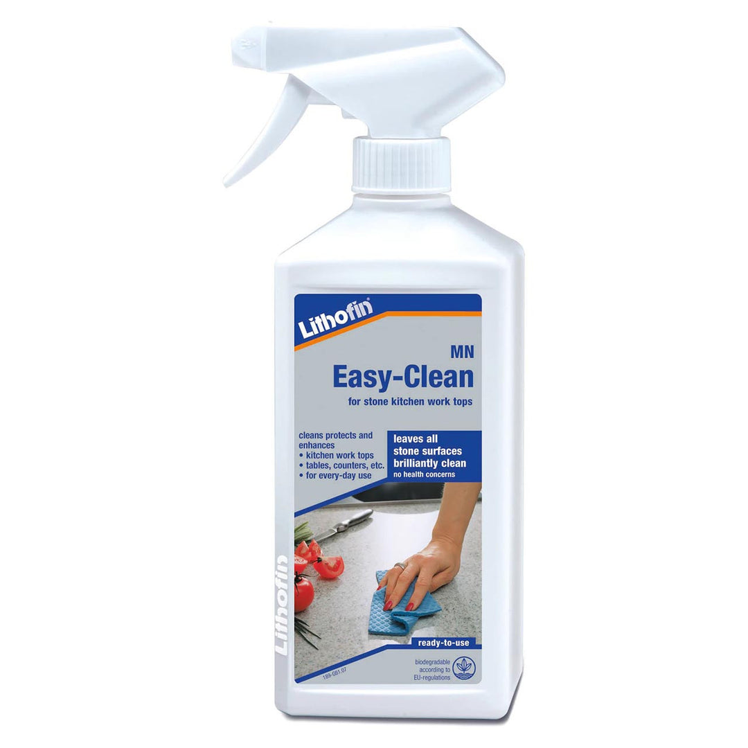 Lithofin Easy-Clean spray bottle on a white background