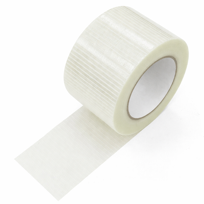 Image of 75mm x 50m Cross Weave Tape, a heavy-duty reinforced filament packaging tape.