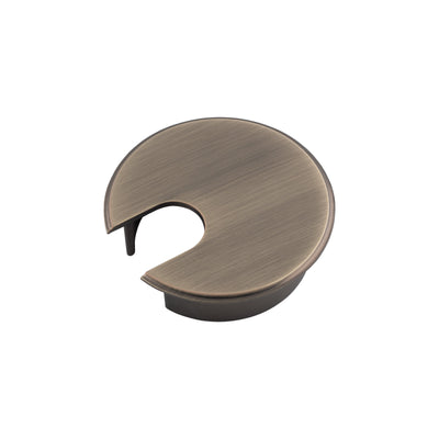 Image of 62mm cable tidy desk grommet for effective wire management in office furniture.