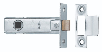 76mm Tubular Latch with 8mm follower and nickel plating for internal door hardware.