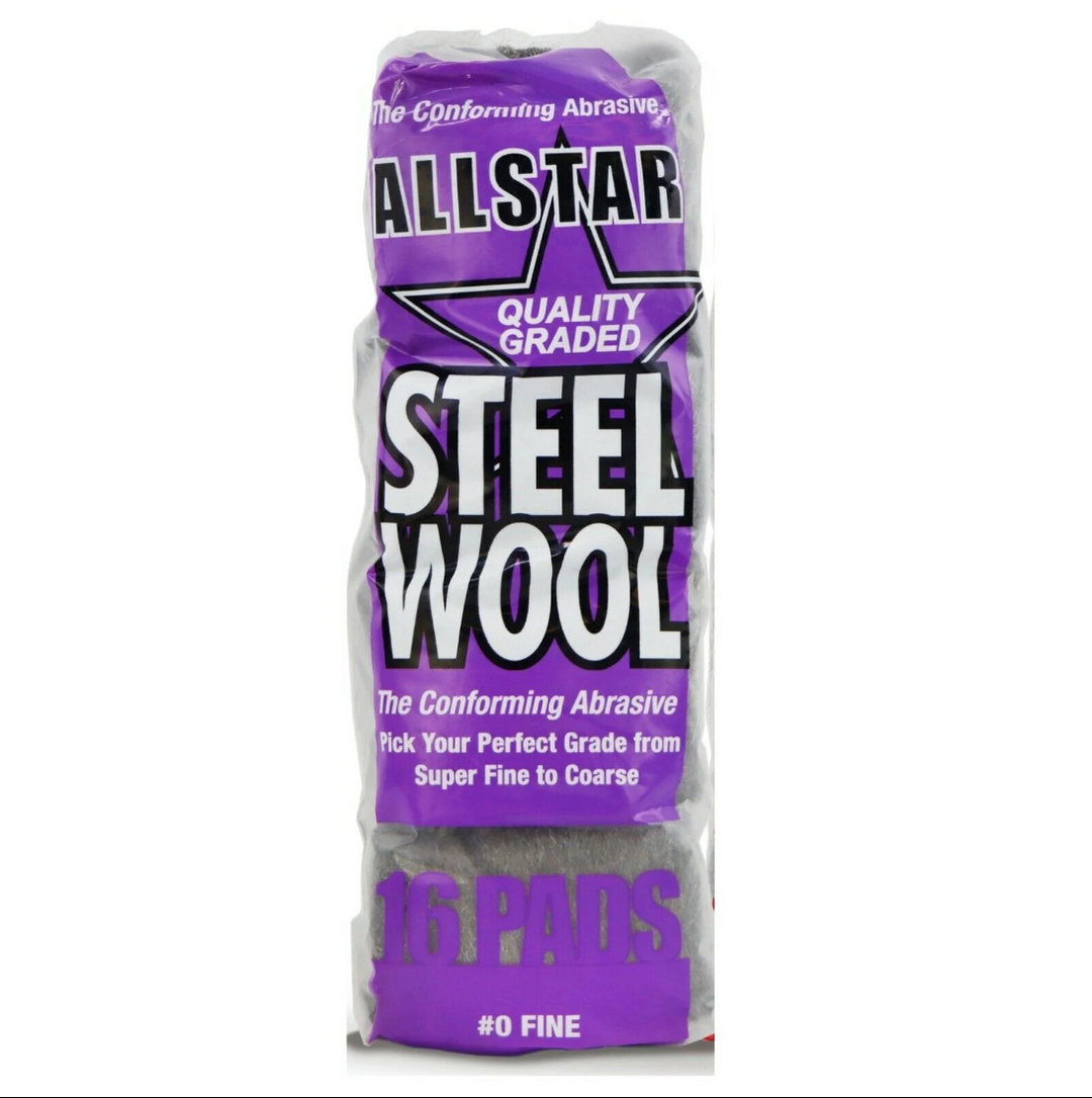 1x Grade 0 Martin Cox Steel Wool Pad for cleaning and polishing surfaces.