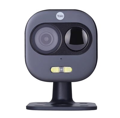 5.6cm W x 14.2cm H Front Door Wi-Fi Camera with Light & Siren for smart home security.