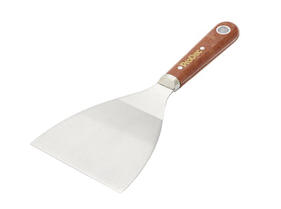 4 inch scale tang paint scraper with ergonomic rosewood handle for decorators.