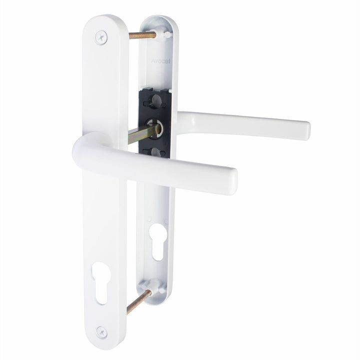 215mm UPVC Door Handle Avocet Pioneer Sprung (White)