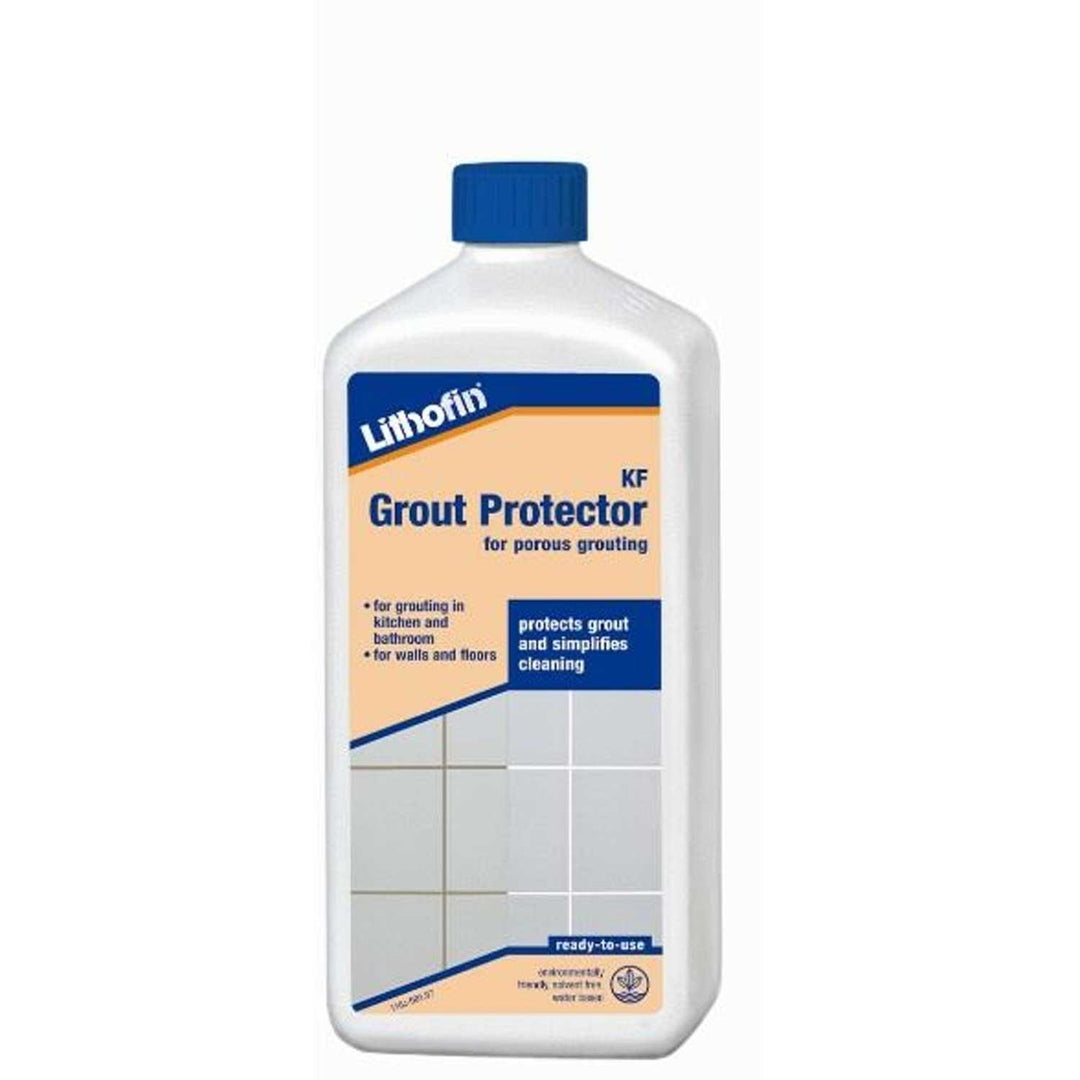 500ml bottle of Lithofin KF Grout Protector for waterproofing and sealing cement grout joints