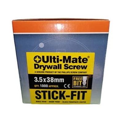 Ulti-Mate Stick-Fit Drywall Screws (Multi Sizes)