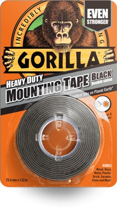 Gorilla Mounting Tape 1.5m Black