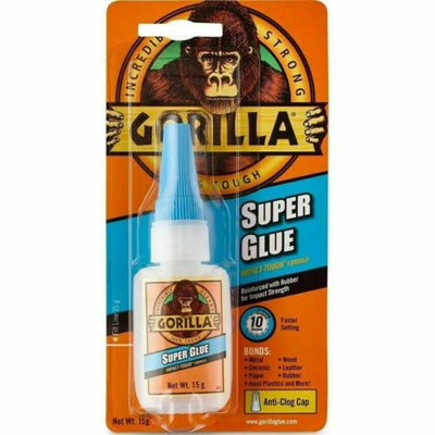 Gorilla Super Glue 15g Anti Clog Cap